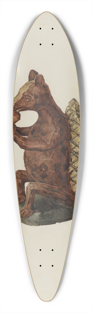 Arsen Maralian - Pa. German Squirrel Figure 39.3 inch art pintail longboard deck
