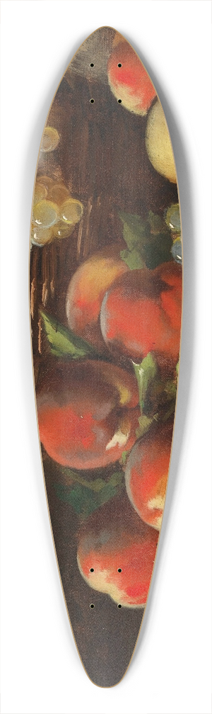 Arthur-Alfred Brunel de Neuville - Still Life with Apples and Grapes 39.3 inch art pintail longboard deck