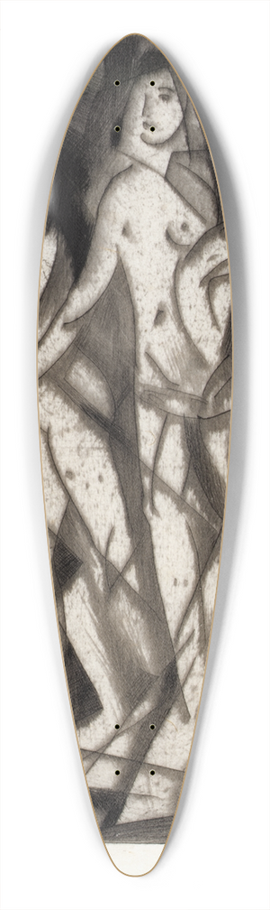 Arthur Bowen Davies - Andante 39.3 inch art pintail longboard deck