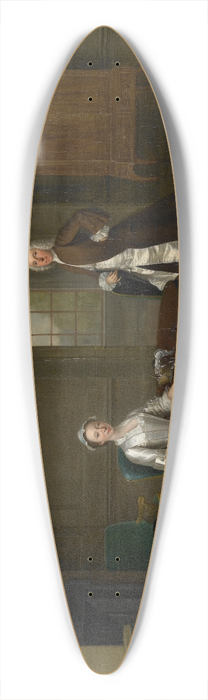 Arthur Devis - Mr And Mrs Atherton 39.3 inch art pintail longboard deck
