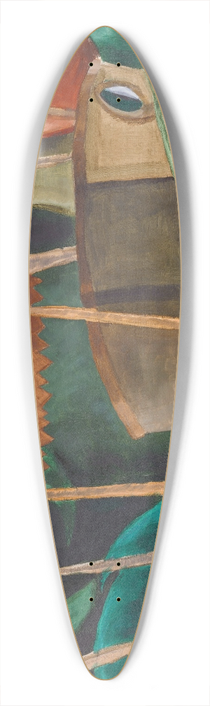 Arthur Dove - Fishboat 39.3 inch art pintail longboard deck
