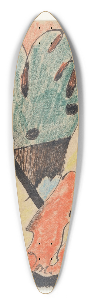 Arthur Dove - Untitled 39.3 inch art pintail longboard deck