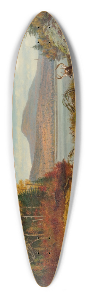Arthur Fitzwilliam Tait - Late Autumn, Long Lake, Hamilton Co., New York, Adirondacks 39.3 inch art pintail longboard deck Arthur Fitzwilliam Tait - Late Autumn, Long Lake, Hamilton Co., New York, Adirondacks 39.3 inch art pintail longboard deck