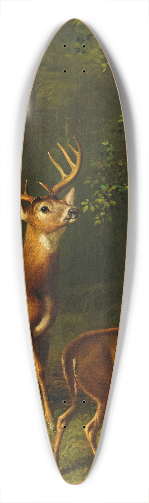 Arthur Fitzwilliam Tait - The Forest, Adirondacks 39.3 inch art pintail longboard deck Arthur Fitzwilliam Tait - The Forest, Adirondacks 39.3 inch art pintail longboard deck