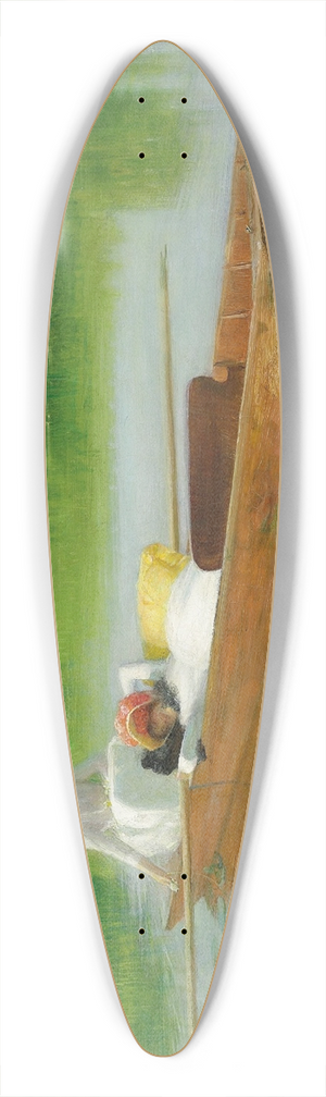 Arthur Hacker - Punting on the Thames 39.3 inch art pintail longboard deck
