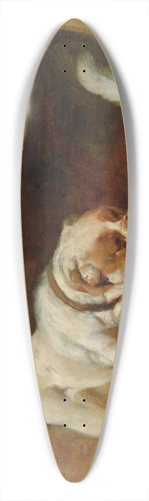 Arthur Heyer - Dog and Cats 39.3 inch art pintail longboard deck
