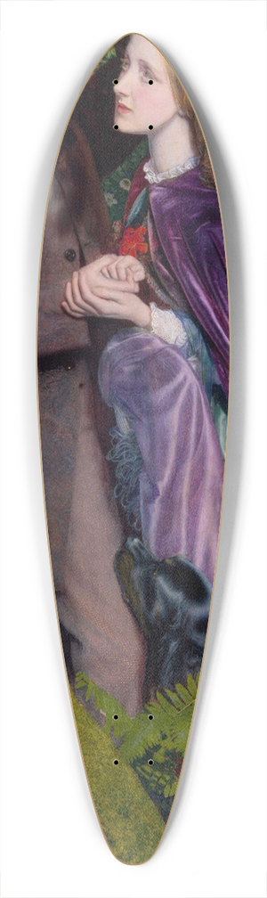 Arthur Hughes - The Long Engagement 39.3 inch art pintail longboard deck