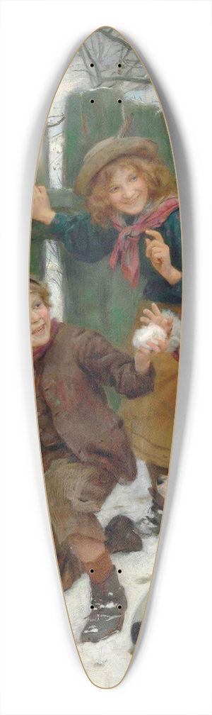 Arthur John Elsley - Hold Up;Here He Comes 39.3 inch art pintail longboard deck