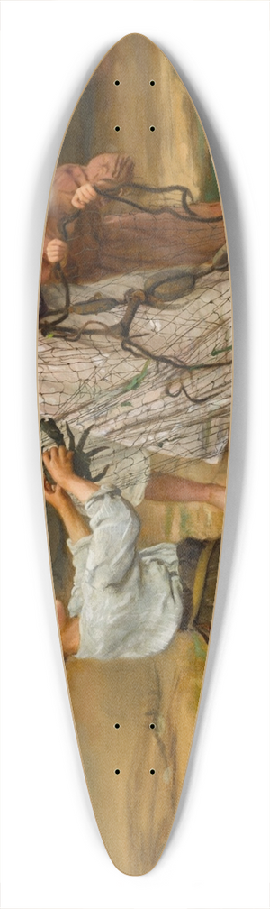 Arthur John Elsley - The Days Catch 39.3 inch art pintail longboard deck