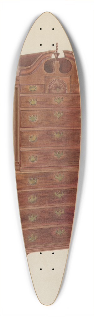 Arthur Johnson - Chest-On-Chest 39.3 inch art pintail longboard deck