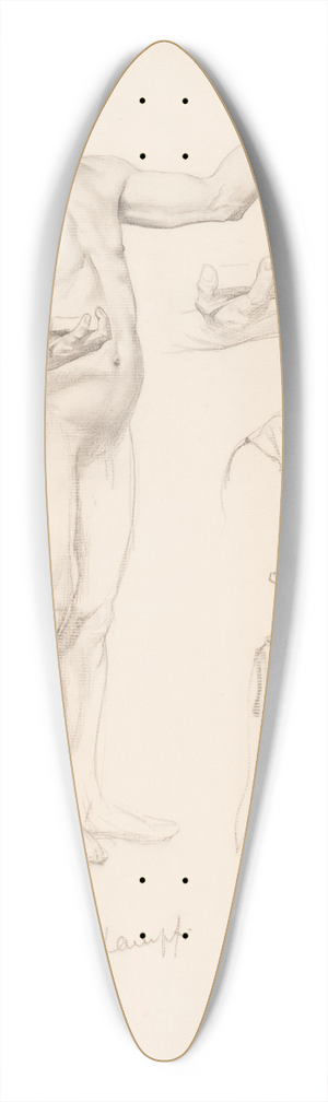 Arthur Kampf - Figure Studies 39.3 inch art pintail longboard deck
