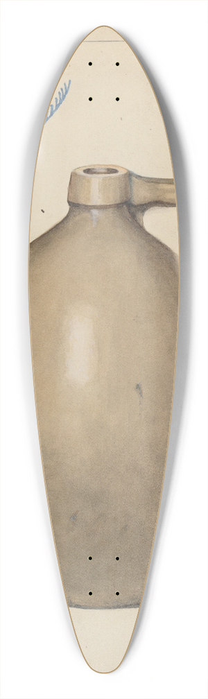 Arthur Mathews - Stoneware Jug 39.3 inch art pintail longboard deck