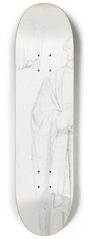 Adolph Tidemand - Draperistudier 8.25 inch art skate deck