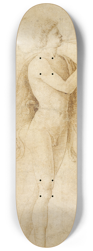 Bernardo Parentino - A Satyr Playing an Aulos 8.25 inch art skate deck