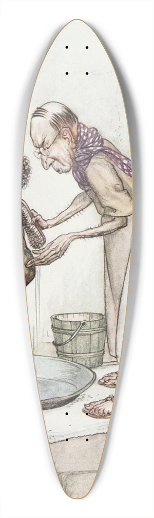 Arthur Rackham - The Blackamoor 39.3 inch art pintail longboard deck Arthur Rackham - The Blackamoor 39.3 inch art pintail longboard deck