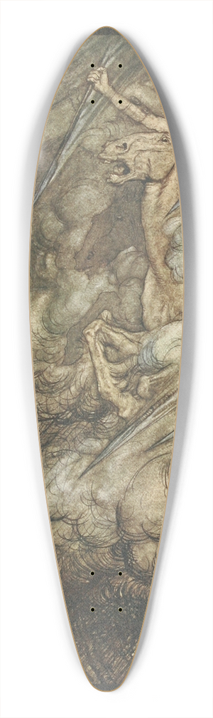 Arthur Rackham - The ride of the Valkyries 39.3 inch art pintail longboard deck Arthur Rackham - The ride of the Valkyries 39.3 inch art pintail longboard deck