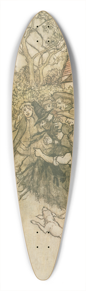 Arthur Rackham - The spectre of Tappington 39.3 inch art pintail longboard deck