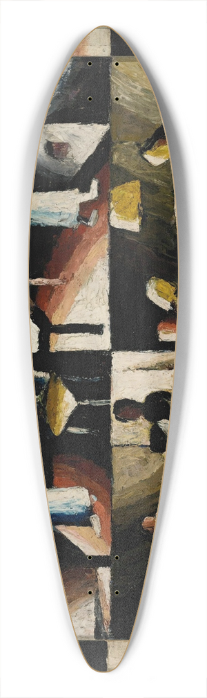 Arthur Segal - Husliche Arbeit (Housekeeping) 39.3 inch art pintail longboard deck
