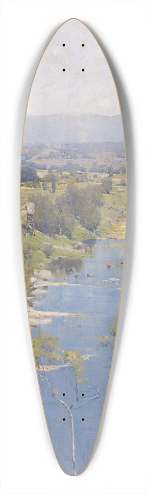 Arthur Streeton - The purple noons transparent might 39.3 inch art pintail longboard deck