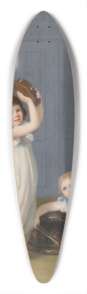 Arthur William Devis - Emily And George Mason 39.3 inch art pintail longboard deck