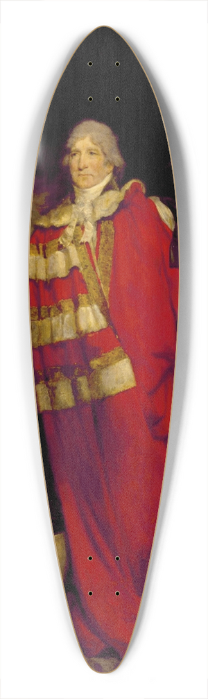 Arthur William Devis - James Duff 39.3 inch art pintail longboard deck