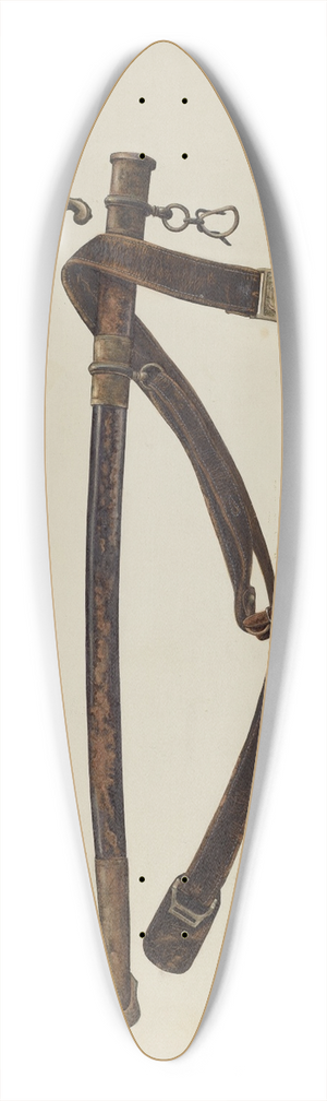 A.R. Tolman - Sword 39.3 inch art pintail longboard deck