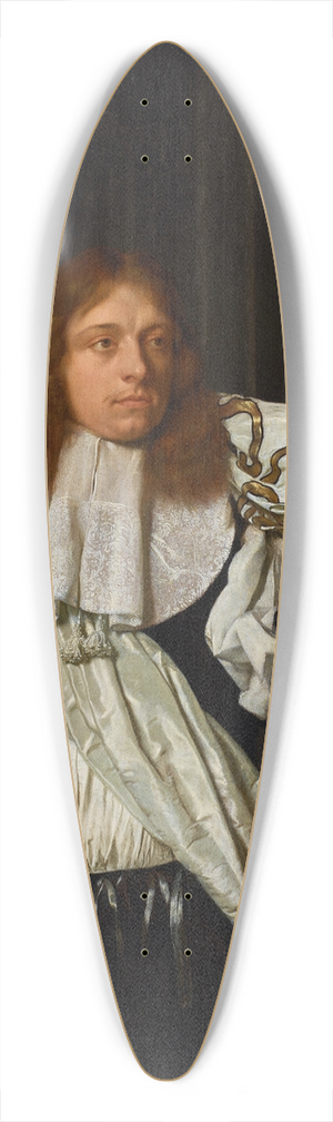 Ary de Vois - Portrait of an ensign of the Leiden civic guard 39.3 inch art pintail longboard deck
