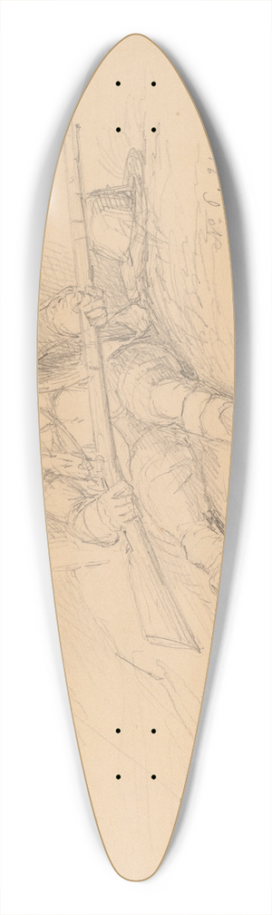 Asher Brown Durand - Rip Van Winkle 39.3 inch art pintail longboard deck