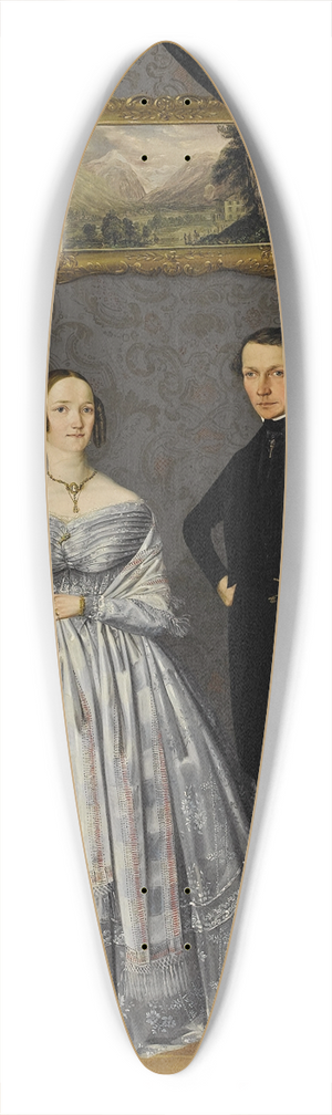 A. Spulak - A Family Portrait 39.3 inch art pintail longboard deck