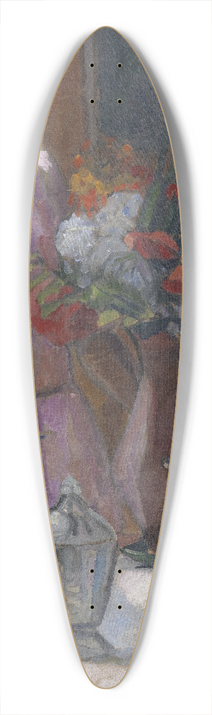 Astrid Holm - Rose Laying the Table 39.3 inch art pintail longboard deck