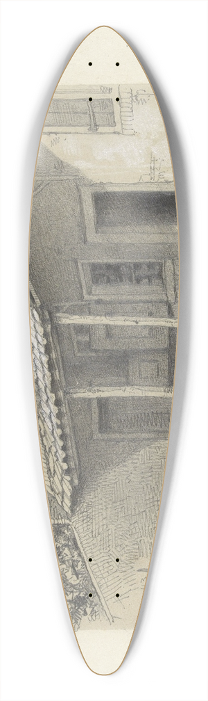 August Alleb - Huisje met afdak 39.3 inch art pintail longboard deck August Alleb - Huisje met afdak 39.3 inch art pintail longboard deck