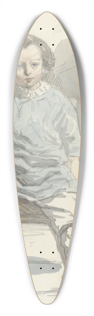 August Alleb - Studie naar Gerard 39.3 inch art pintail longboard deck August Alleb - Studie naar Gerard 39.3 inch art pintail longboard deck
