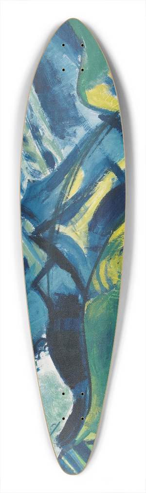 August Babberger - Balmalp 39.3 inch art pintail longboard deck