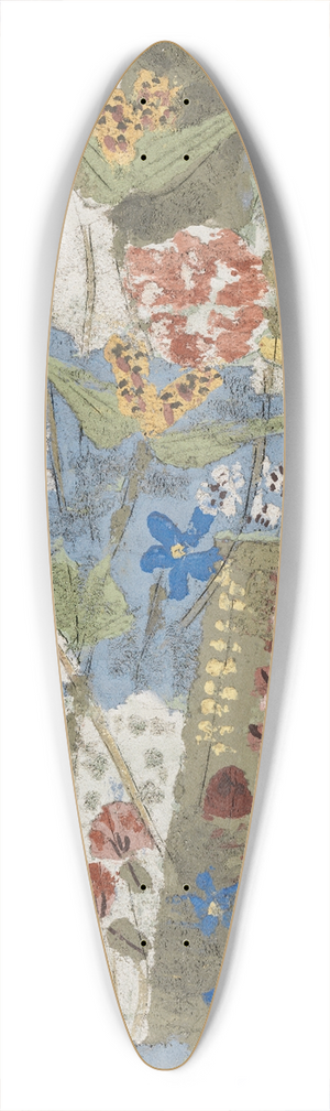 August Babberger - Blumen 39.3 inch art pintail longboard deck