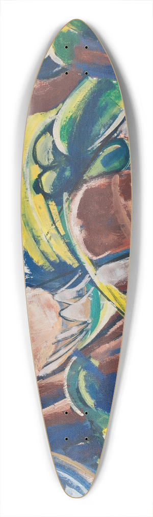 August Babberger - Maiental 39.3 inch art pintail longboard deck