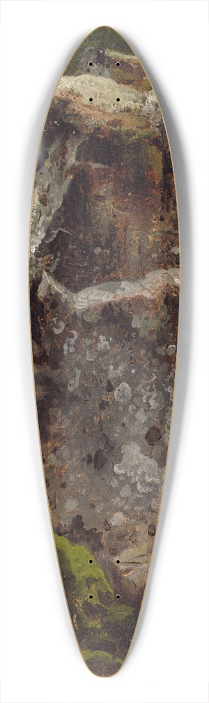 August Cappelen - Study of a Rock 39.3 inch art pintail longboard deck
