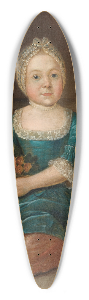 August Christian Hauck - Bildnis eines kleinen Mdchens 39.3 inch art pintail longboard deck