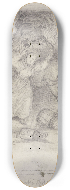 Adolph Tidemand - En aftenstund i et proprietrkjkken 8.25 inch art skate deck