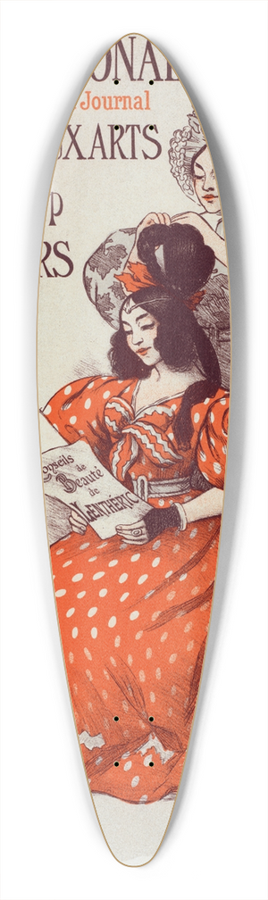 Auguste Roedel - Salon de la Mode 39.3 inch art pintail longboard deck