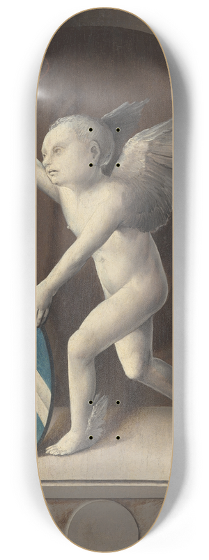 Bernard van Orley - Putto with Arms of Jacques Cone (reverse) 8.25 inch art skate deck