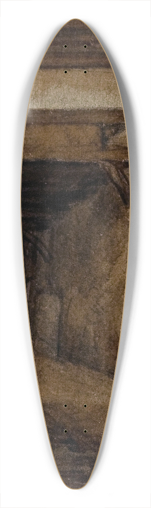 Auguste-Sbastien Bnard - Passage Saint Jean de Latran. 39.3 inch art pintail longboard deck Auguste-Sbastien Bnard - Passage Saint Jean de Latran. 39.3 inch art pintail longboard deck