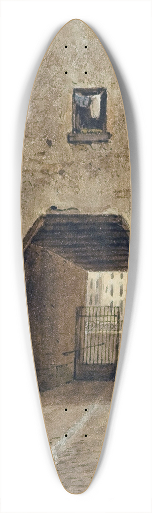 Auguste-Sbastien Bnard - Rue des chantres (entre le quai aux fleurs et la rue Chanoinesse). 39.3 inch art pintail longboard deck