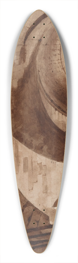 Auguste-Sbastien Bnard - Votes du quai de Gesvres 39.3 inch art pintail longboard deck