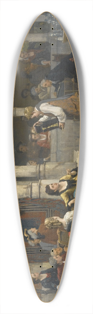 Auguste Serrure - At the Auction 39.3 inch art pintail longboard deck