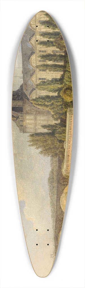 Auguste Wynantz - Le pont Royal et le Pavillon de Flore, vus du quai Voltaire 39.3 inch art pintail longboard deck