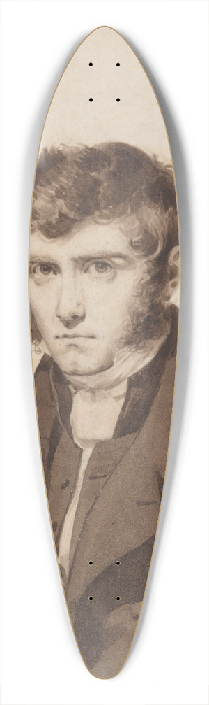 Auguste Xavier Leprince - Portrait of the Artists Brother,Leopold 39.3 inch art pintail longboard deck