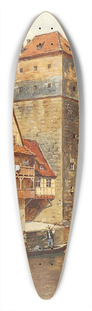 August Fischer - Henckerstieg i Nrnberg 39.3 inch art pintail longboard deck