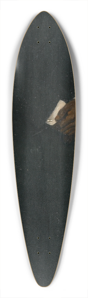August Grotegoed - Portrait of a black man 39.3 inch art pintail longboard deck