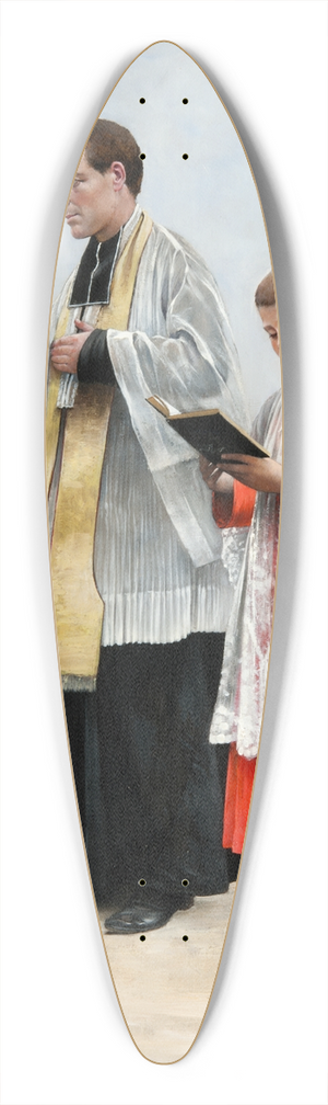 August Hagborg - Priest and Acolyte 39.3 inch art pintail longboard deck