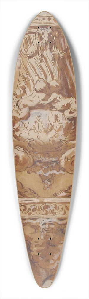Augustin Pajou - Design for a Vase and Supporting Console 39.3 inch art pintail longboard deck